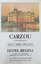 Jean Carzou - Original Exhibition Poster - Azay Le Rideau - Paris - 1988 - $156.09