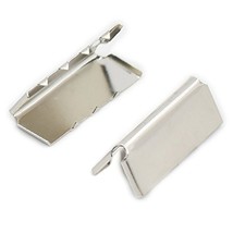 100 PCS Belt Buckle Cotton Clip Nickel For Webbing Tag Bag Handle Clothes 1&quot; 25m - £5.82 GBP