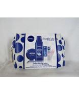 Nivea Beautiful Skin on the Go Lotion Creme Lip Care Travel Bag Limited ... - $370.28 MXN