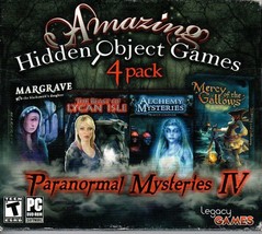 Hidden Objects: Paranormal Mysteries IV (4 Pack)(PC-DVD, 2013)-NEW in Jewel Case - £5.56 GBP