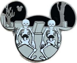 Disney Skeleton Dance Short Films Hidden Mickey Pin - £13.42 GBP