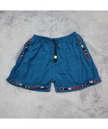 Kids Shorts Boys L Blue Elastic Waist Drawstring Bermuda Casual Bottoms - £17.88 GBP