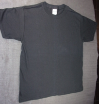 Nwot Gildan Heavy Cotton Short Sleeve Black Comfy T-SHIRT Undershirt Medium - £11.88 GBP