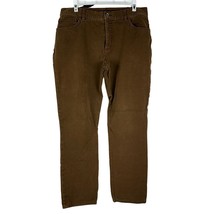 Chaps Women&#39;s Brown Denim Jeans Size 14 - $16.83