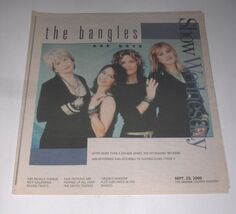 The Bangles Show Newspaper Supplement Vintage 2000 Cover Concert Review  - $19.99