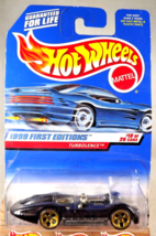 1999 Hot Wheels #923 First Editions 18/26 TURBOLENCE Black w/Light Gold Engine - £7.07 GBP