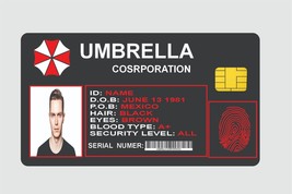 UMBRELA CORPORATION  , 2 pc credit card skin &amp; DEBIT CARD,TROLLEY &amp; GYM - $8.90+