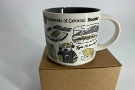 Starbucks BTS Campus Collection • Coffee Cup Mug 14 oz • Univ Colorado B... - £23.46 GBP