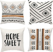 Home Sweet Boho Throw Pillow Covers 18x18 Inch  Modern Throw Pillow Covers  NEW - £14.93 GBP