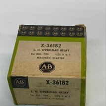 Allen Bradley X-36182 Overload Relay Magnetic Starter Size 0&amp;1  - $10.20