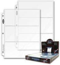 Pro 3-Pocket Currency Page (Qty=1 Box of 100) - $25.67