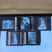 LOT 5 French 19th Century Glass Slides Depicting Artwork Featuring Joan of Arc - £39.52 GBP