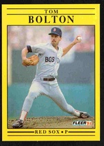 Boston Red Sox Tom Bolton 1991 Fleer #87 ! - £0.39 GBP
