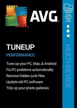 AVG TUNEUP 2021 - FOR 10 DEVICES - 1 YEAR - DOWNLOAD - $9.75