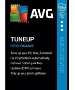 AVG TUNEUP 2021 - FOR 10 DEVICES - 1 YEAR - DOWNLOAD - £7.78 GBP