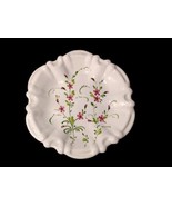 Vintage Italy Handpainted Floral Pottery Plate Hanging Scalloped Edging ... - £21.95 GBP