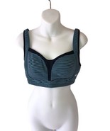 Lululemon Women Sports Bra Size 36 DD Wire Free Green/Black Striped - $21.44