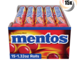 Full Box 15x Rolls Mentos Cinnamon Chewy Mints | 14 Mints Per Roll | 1.3... - $28.49