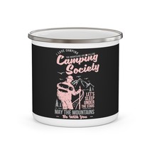Enamel Camping Mug Personalized 12oz Stainless Steel Outdoor Campfire - £16.42 GBP