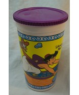 Vintage Walt Disney ALADDIN &amp; ABU MAGIC CARPET PLASTIC Collector&#39;s CUP w... - $20.37 CAD