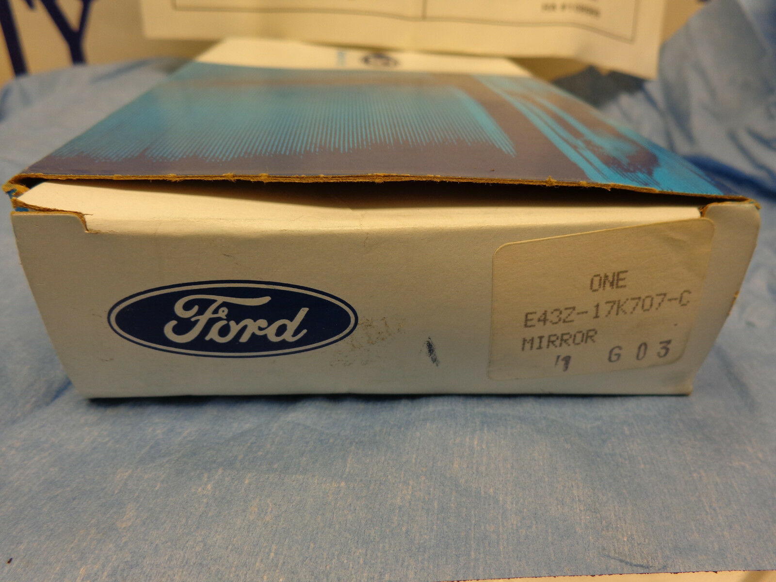 FORD OEM E43Z-17K707-C Side Mirror Glass Left LH For MAny Tempo Topaz 84 - $13.53