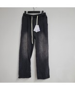 HAOSHUNER Pants, Stylish Drawstring Denim Jeans, Comfortable and Versatile - £15.88 GBP