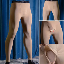 Men Warm Pantyhose Fanny Pajama Tights Underwear JJ Pouch Panty Body Sto... - £7.96 GBP