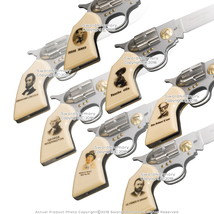 7.5&quot;  Revolver Shape Fantasy Folding Knife w/ Gift Box Multiple Icons - £14.32 GBP