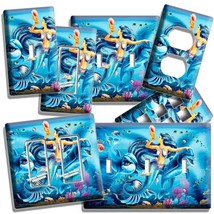 Mermaid Dolphins Oc EAN Fantasy Light Switch Outlet Wall Plate Room Bedroom Decor - £13.08 GBP+