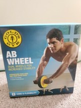 Gold&#39;s Gym Ab Wheel Core &amp; Flexibility Abdominal Exercise - £3.82 GBP