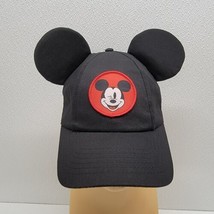 Adult Disney Wink Mickey Mouse Ears Strapback Adjustable Black Baseball Hat Cap - £15.70 GBP