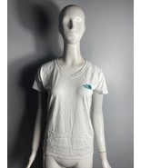 NWT THE NORTH FACE Women&#39;s Short Sleeve Reaxion V-Neck Tee TNF White Siz... - £18.47 GBP