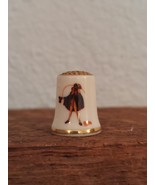 Vintage Fine China Thimble Gorham 1980 Christmas Edition - £8.29 GBP