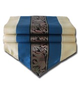TIL133 blau Elephant Table runner tablecloth tablerunner silk 250x30cm 9... - $17.99