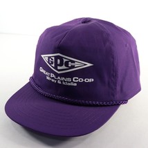GPC VTG Great Plains Co-op Wray &amp; Idalia Zip Strap Hat Cap Purple Colorado Rope - £12.57 GBP