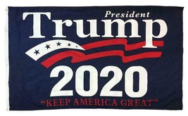 President Trump 2020 Campaign 3x5 Flag &quot;Keep America Great&quot; Grommets - £11.95 GBP