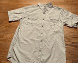 NWT PJ Mark L Short Sleeve Check Grid Cotton Casual 2 Pockets Y2K - £11.87 GBP