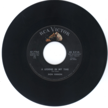 Don Gibson 45 rpm A Legend in My Time - $2.99