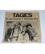Tages In My Dreams Leaving Here 45 Rpm Record Sweden Import Pic Slv Plat... - €43,21 EUR
