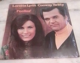 Loretta Lynn &amp; Conway Twitty Feelins 1975 MCA Records 2143 Vintage Vinyl 12” 33 - £21.91 GBP