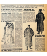 1901 Men&#39;s Fur Coats Jackets Reproduction Advertisement Sears Fashion DW... - $24.99
