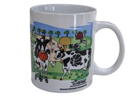 2004 All Star Cows Collectible Coffee Mug Barnyard Basketball Championship - £12.39 GBP