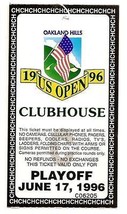 1996 US Open ticket Monday June 17th Playoff Oakland Hills Steve Jones - £181.30 GBP