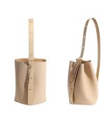Women Leather Bucket Bag Tote Handbag Large Tote Work Bag Shoulder Bag (... - £75.49 GBP