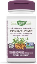 Nature&#39;s Way Premium Blend Fenu-Thyme 900 mg per serving 100 Vcaps - £22.13 GBP