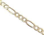 Unisex Bracelet 10kt Yellow and White Gold 383934 - £203.69 GBP