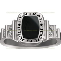 Silver 925 Women&#39;s Darling Essence Class Ring Personalized Grad Gift for Her - £95.60 GBP