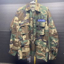 U.S. Military Civil Air Patrol Woodland Camo Hot Weather Coat Sz Small Regular. - £15.73 GBP