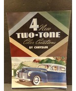 4 New Two-Tone Color Creations by Chrysler Sales Brochure 1940 - €58,13 EUR