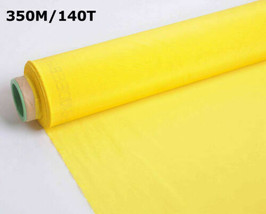 Updated 3 Yards 350M 140T Screen Printing Mesh Yellow Fabric DIY Fame Material - £21.32 GBP